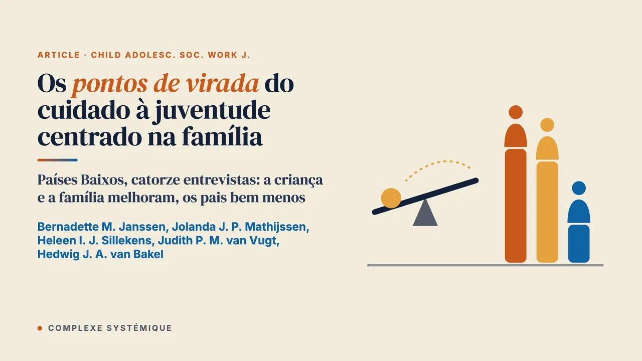 Compreender o impacto do cuidado à juventude centrado na família: resultados, elementos eficazes e pontos de virada vividos por pais e jovens