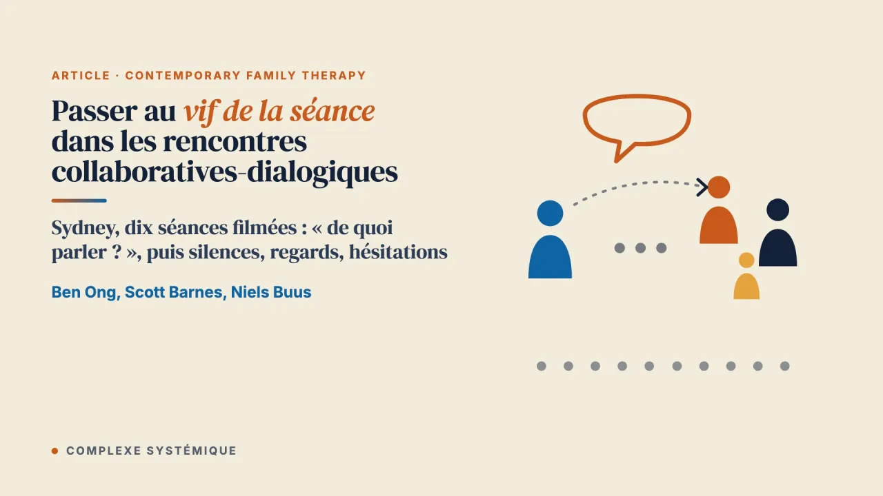 Passer au vif de la séance dans les rencontres collaboratives-dialogiques : une analyse conversationnelle