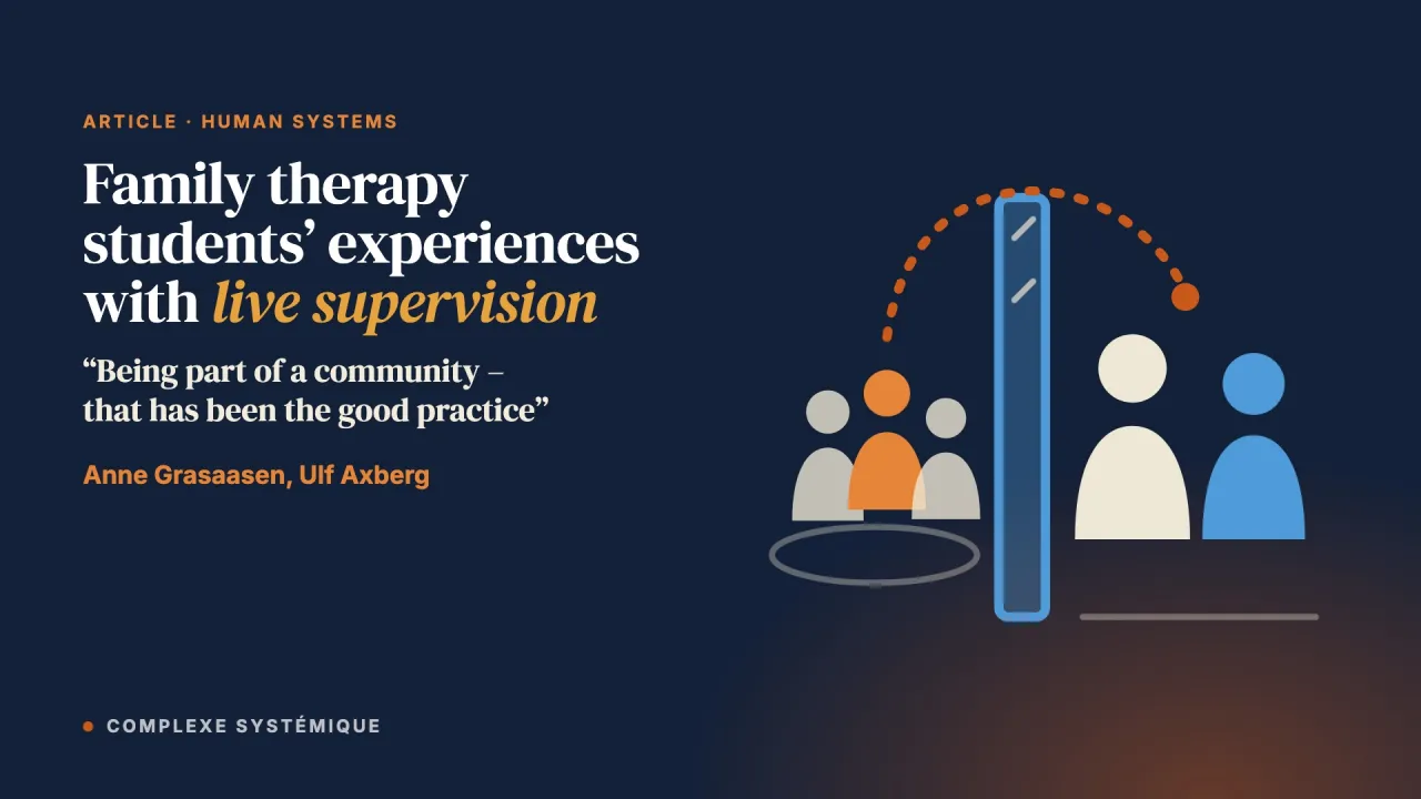 “Being part of a community – that has been the good practice”: A qualitative study of family therapy students’ experiences with live supervision