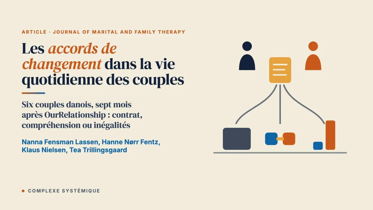 « On peut avoir toutes sortes de bonnes intentions, mais parfois, dans la vie de tous les jours, ça se passe autrement » : les accords de changement dans la vie quotidienne des couples