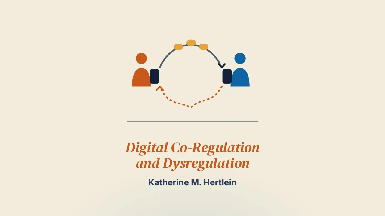 Digital Co-Regulation and Dysregulation in Romantic Relationships: A Systemic Model of Technology-Mediated Emotional Processes