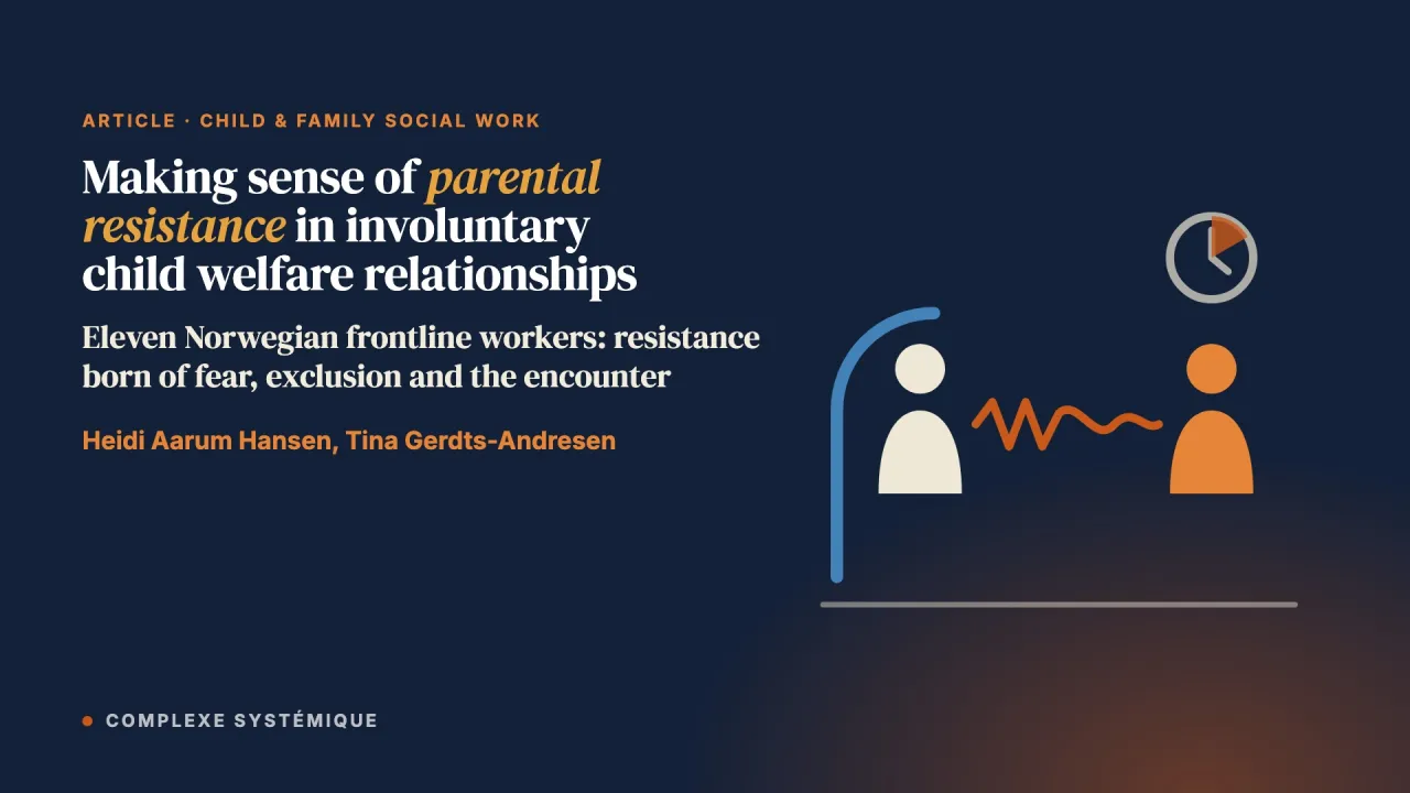 Making Sense of Parental Resistance in Involuntary Child Welfare Relationships: Child Welfare Workers' Perspectives