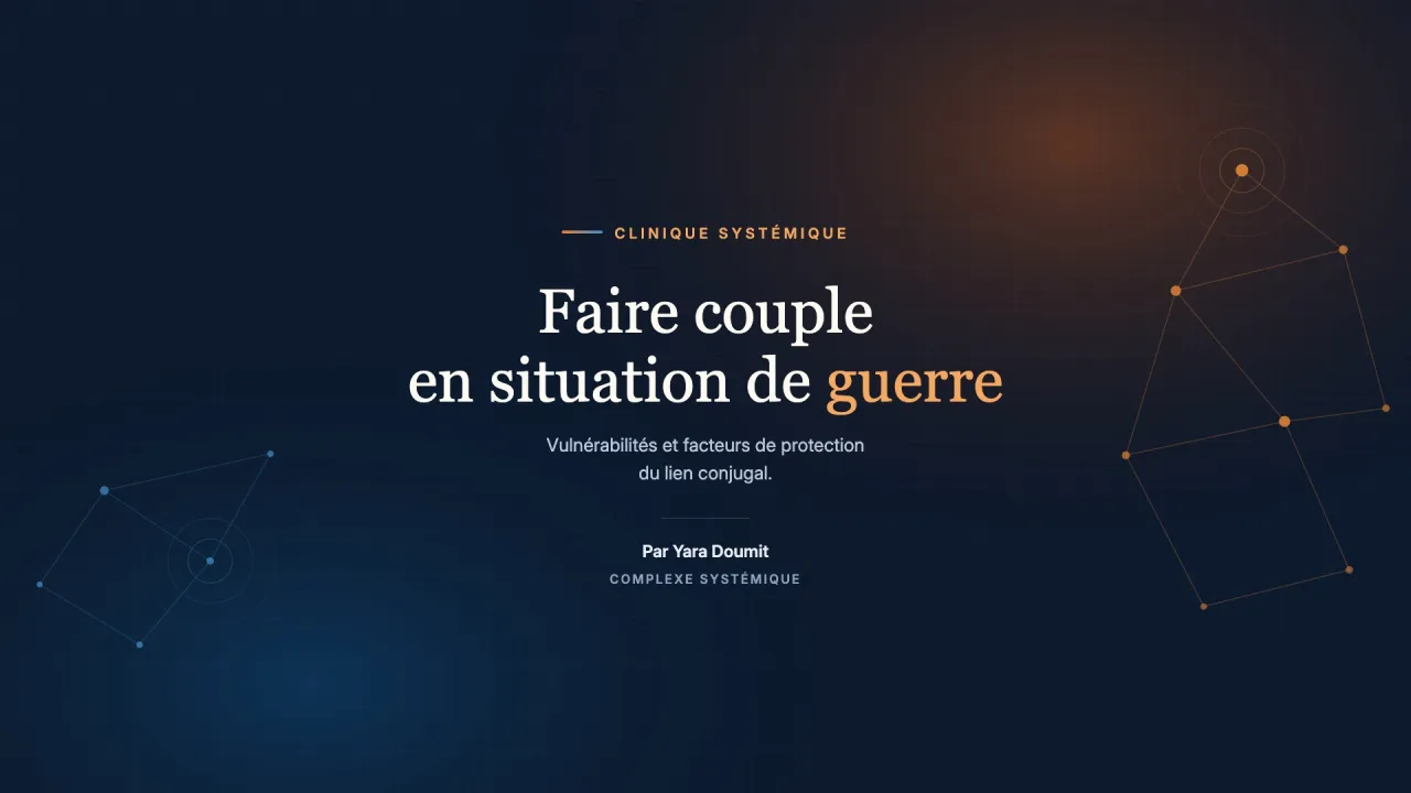 Faire couple en situation de guerre