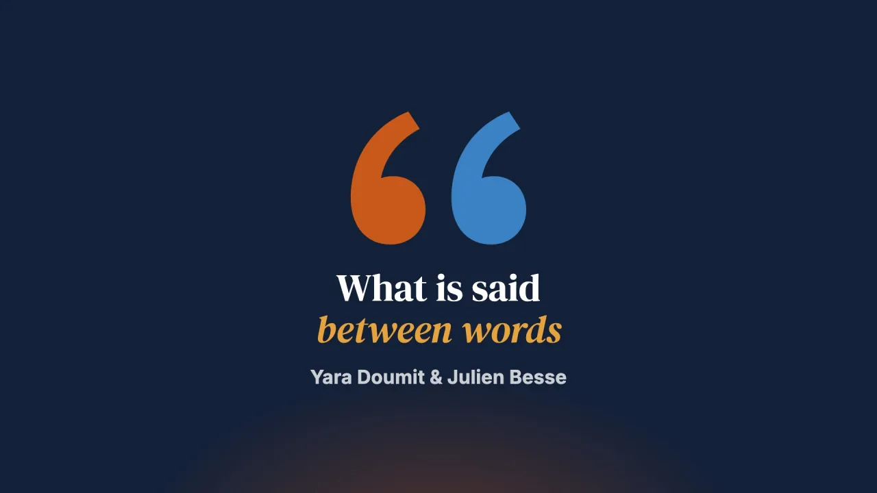 Silence in therapy: a clinic of the in-between words