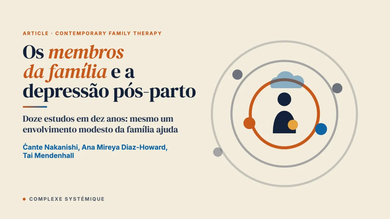 Examinar o papel dos membros da família nas intervenções perinatais voltadas para a depressão pós-parto: uma década em revisão