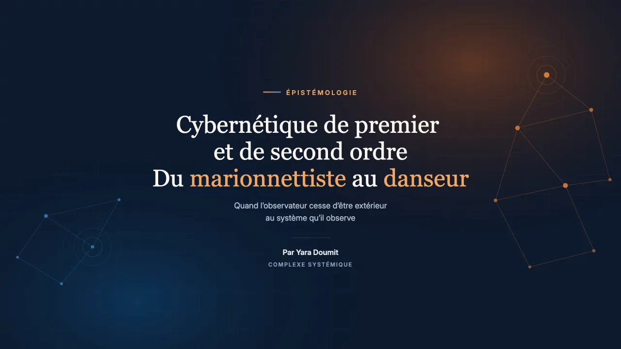 Cybernétique de premier et de second ordre : du marionnettiste au danseur