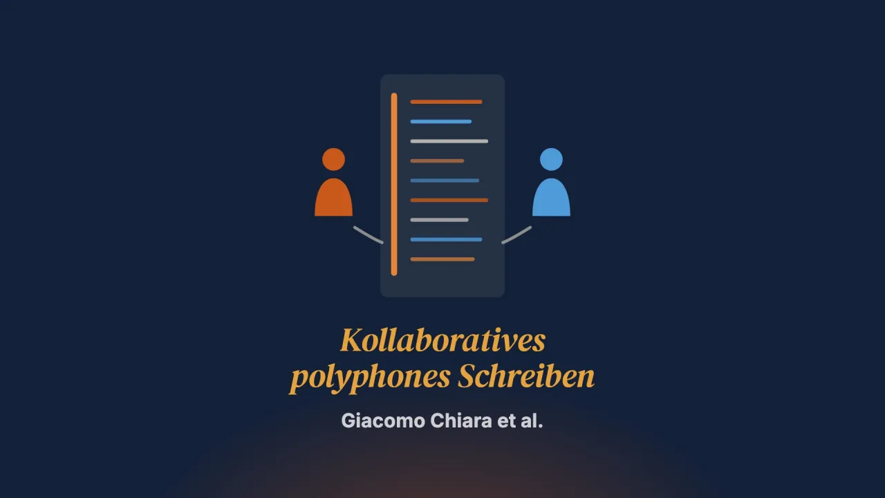 Kollaboratives polyphones Schreiben als therapeutische Praxis: eine longitudinale Fallstudie