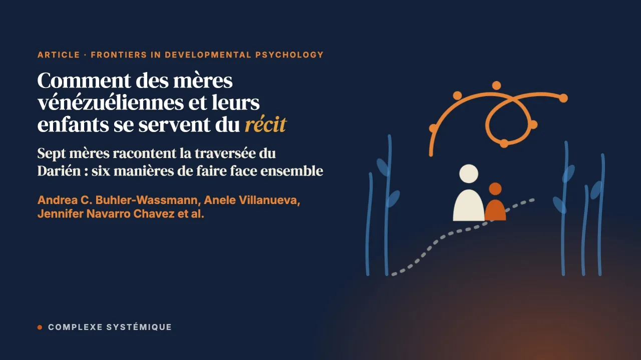 Comment des mères vénézuéliennes et leurs jeunes enfants se servent du récit pour élaborer leur parcours migratoire