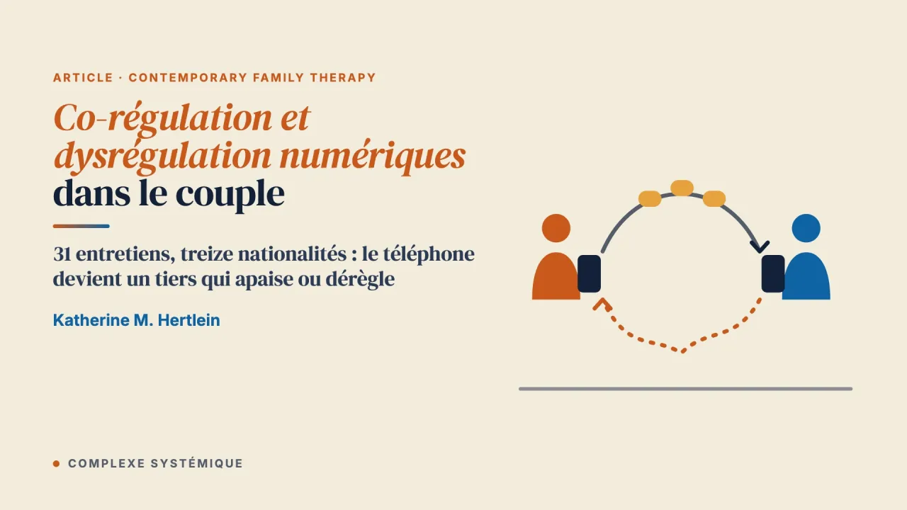 Co-régulation et dysrégulation numériques dans les relations amoureuses : un modèle systémique des processus émotionnels médiatisés par la technologie