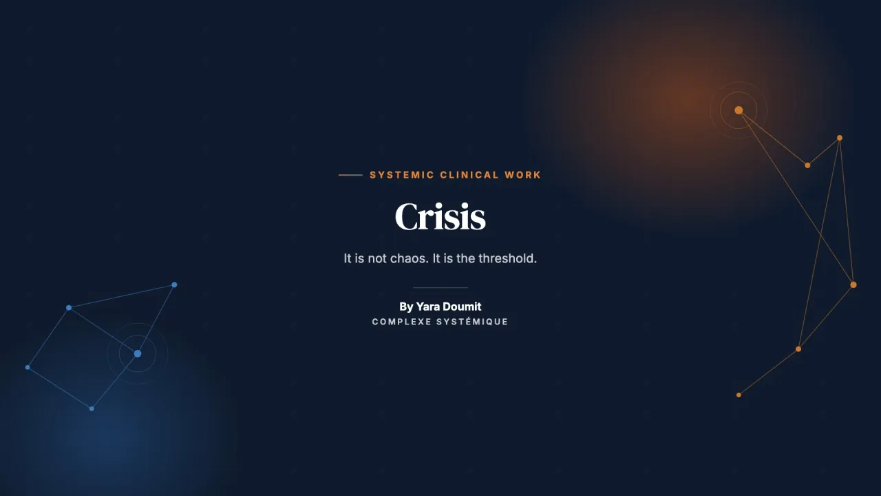 Crisis: a catalyst of transformation in human systems