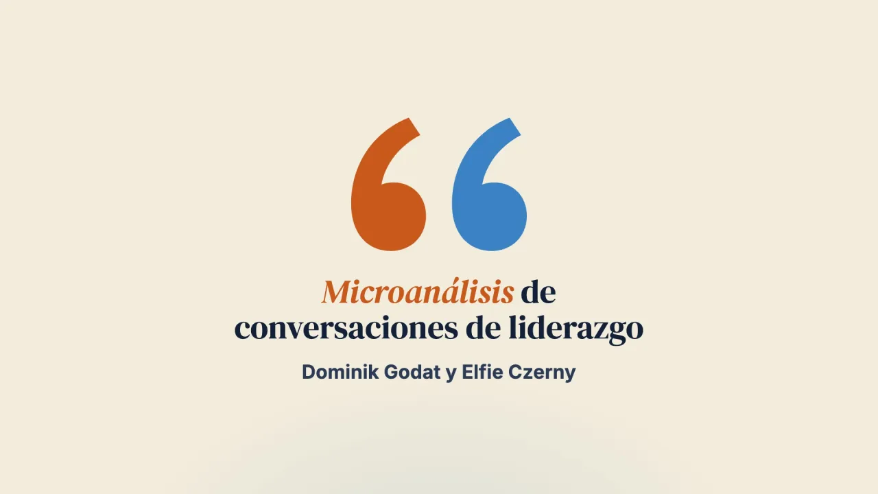 Del liderazgo cotidiano a las conversaciones centradas en soluciones – un microanálisis del cambio de las funciones interactivas en la formación en conversaciones de liderazgo de apoyo