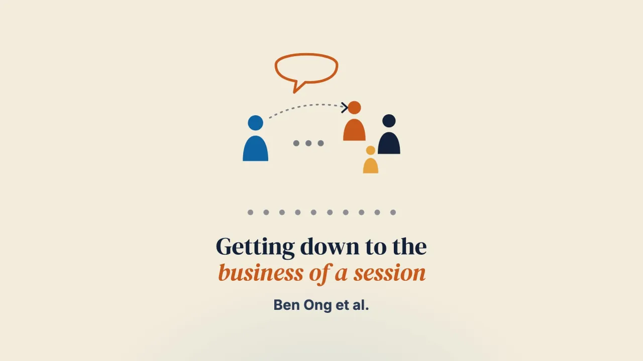 Transitioning to the Business of a Session in Collaborative-Dialogic Meetings: A Conversation Analysis