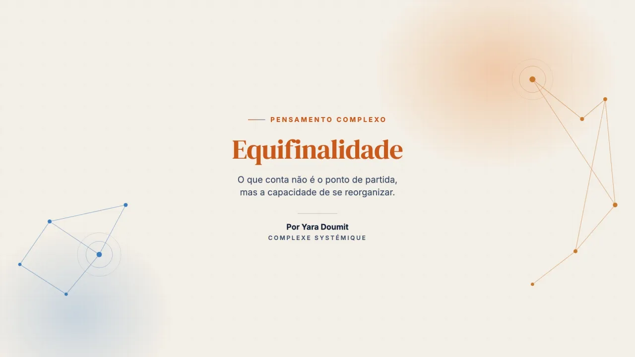 Equifinalidade: uma pluralidade de trajetórias para um mesmo devir