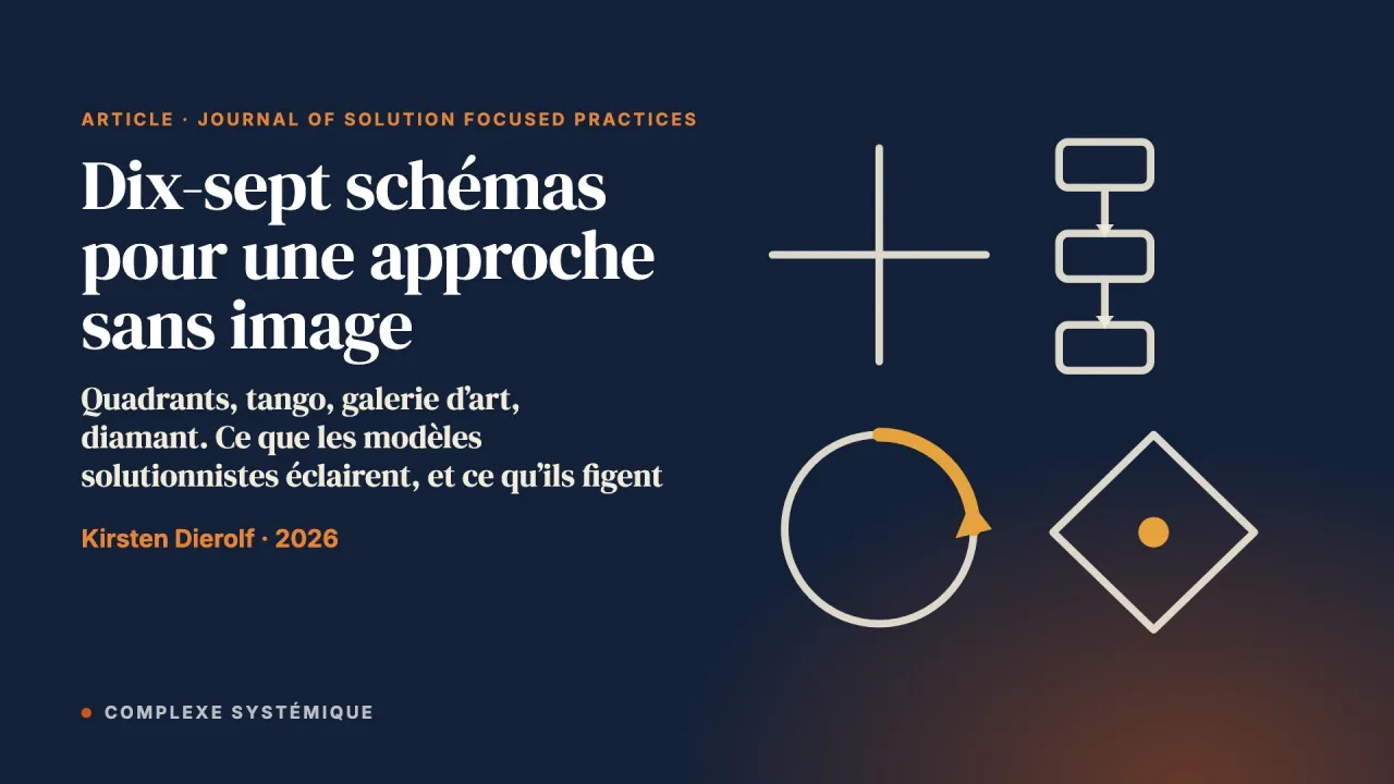Visualiser la pratique orientée vers les solutions : une revue critique des schémas et des modèles