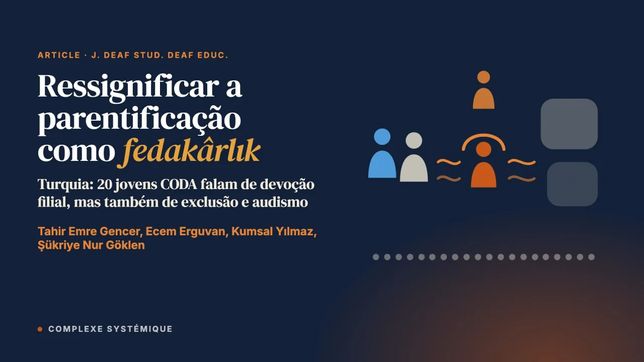 Ressignificar a parentificação como fedakârlık: a experiência de jovens CODA na Turquia, em uma cultura coletivista