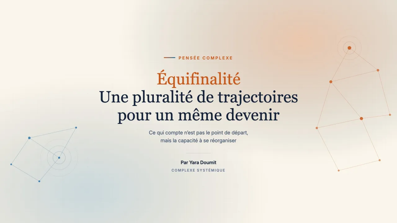 Équifinalité : une pluralité de trajectoires pour un même devenir