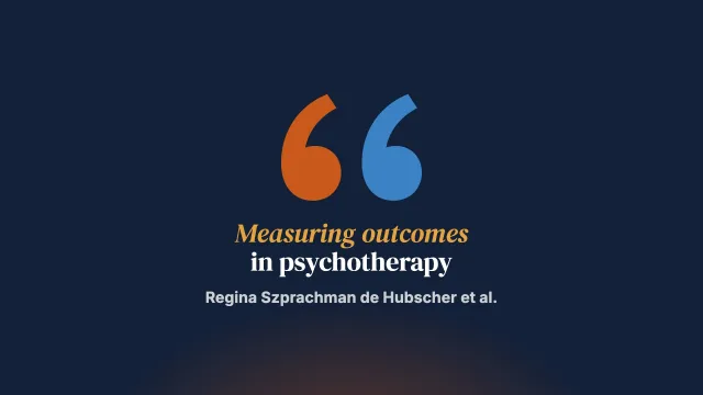 Scientific research in outcome evaluation in psychotherapy