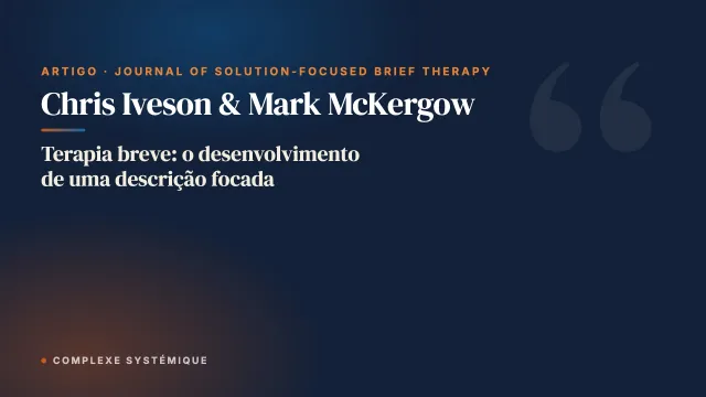 Terapia breve: o desenvolvimento de uma descrição focada