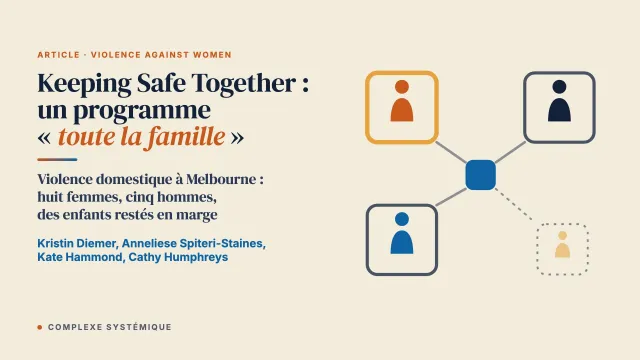 Keeping Safe Together : l’expérience d’hommes et de femmes dans un programme pilote d’intervention « toute la famille » contre la violence domestique à Melbourne, en Australie