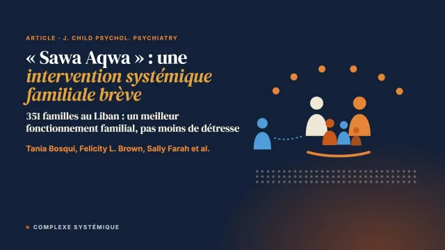 « Sawa Aqwa » (Plus forts ensemble) : un essai contrôlé randomisé multisite d’une intervention systémique familiale brève pour la santé mentale à l’adolescence au Liban