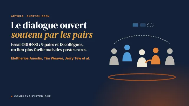 Le dialogue ouvert soutenu par les pairs : une étude qualitative de l’expérience des pairs et du regard de leurs collègues sur leur participation