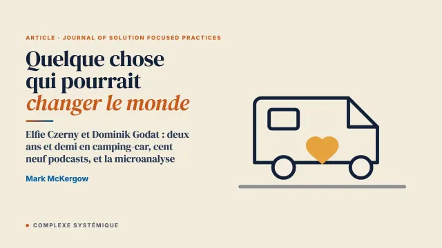 Elfie Czerny et Dominik Godat : quelque chose qui pourrait changer le monde
