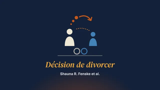 « Ça m’a fait réfléchir » : les effets de la participation à un entretien sur la décision de divorcer