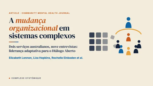 A mudança organizacional em sistemas complexos: fatores organizacionais e de liderança na introdução do Diálogo Aberto nos serviços de saúde mental