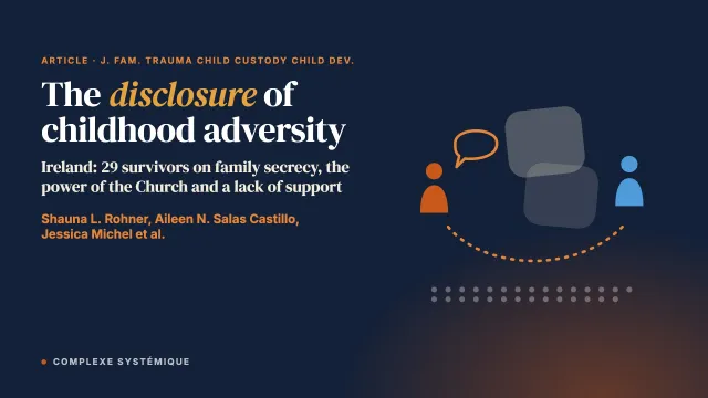 A socio-interpersonal perspective on the disclosure of childhood adversity: A qualitative comparative approach in Irish survivors