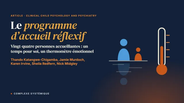Évaluation qualitative du programme d’accueil réflexif : expérience, mise en pratique et effets perçus chez les familles d’accueil et les proches qui accueillent