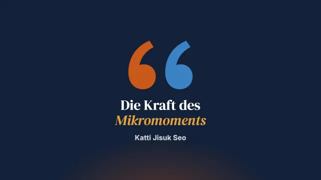 Das Glitzern des Lichts auf zerbrochenem Glas oder: Die Kraft des Mikromoments