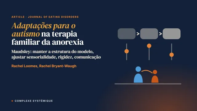 Ampliar o alcance das intervenções baseadas na família para a anorexia nervosa: adaptações para o autismo em crianças e adolescentes