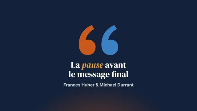 La pause et le message de fin de séance : importance et expérience des clients