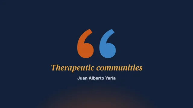 Drug addiction and professional therapeutic communities