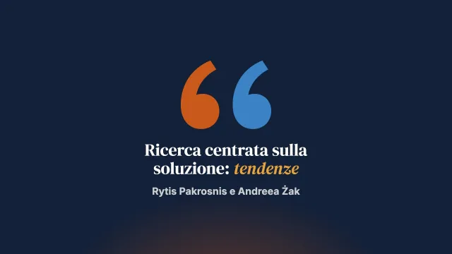 Principali tendenze della ricerca sull’approccio centrato sulla soluzione nel 2023: una scoping review