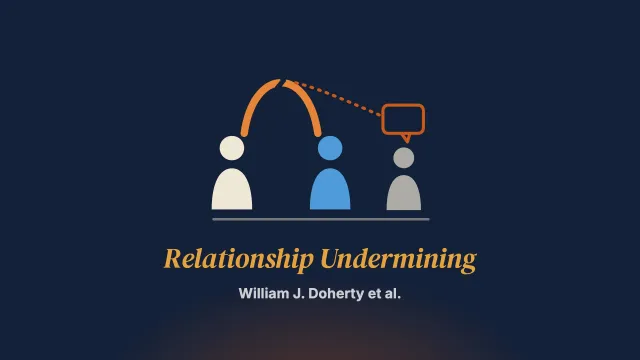 Relationship Undermining in Couple Therapy