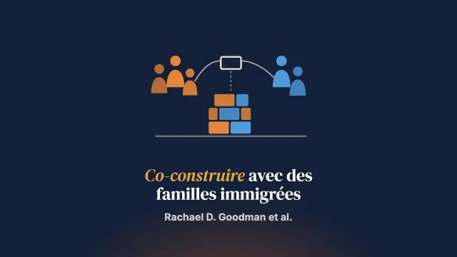Padres Ayudando a Padres : co-construire une intervention de santé mentale centrée sur la famille, de, par et pour des parents immigrés d’Amérique centrale