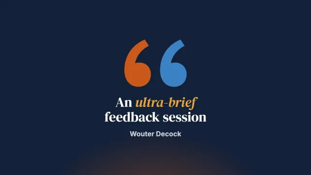 A Solution-Focused Ultra-Brief Feedback Session Guided by the Bruges Model: A Case Study in a Higher Education Setting
