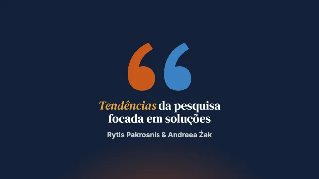 Principais tendências da pesquisa sobre a abordagem focada nas soluções em 2023: uma revisão de escopo