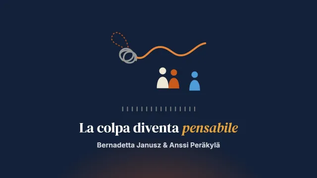 La colpa diventa pensabile: storia interazionale della terapia dopo una perdita ambigua