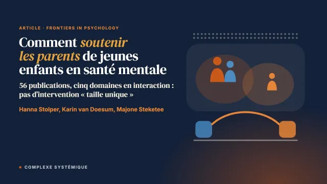 Comment soutenir les parents de nourrissons et de jeunes enfants dans les soins de santé mentale : une revue narrative