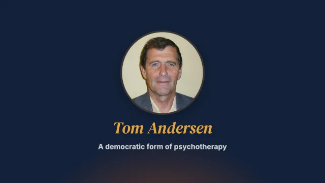 A democratic form of psychotherapy. Interview with Tom Andersen