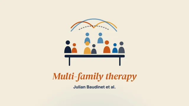 Clinician perspectives on how change occurs in multi-family therapy for adolescent anorexia nervosa: a qualitative study