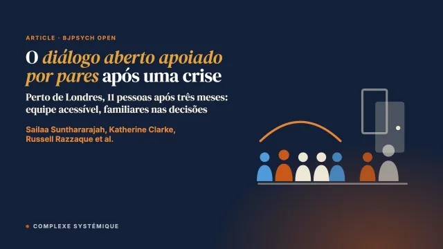 A experiência de pessoas atendidas no diálogo aberto apoiado por pares e no cuidado padrão após uma crise de saúde mental: estudo qualitativo de seguimento de 3 meses
