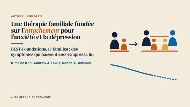 Une thérapie familiale fondée sur l’attachement pour l’anxiété et la dépression de l’enfant : une évaluation par méthodes mixtes de BEST-Foundations