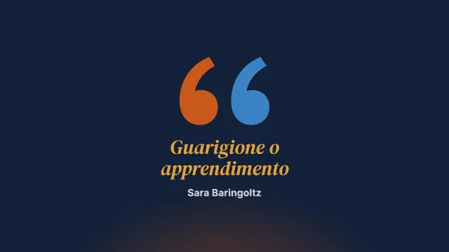 Terapia cognitiva: guarigione o apprendimento?