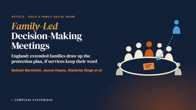 Family-Led Decision-Making Meetings as an Alternative to Initial Child Protection Conferences: Findings From a Realist Evaluation of the Safeguarding Family Group Conferencing Pilot in England