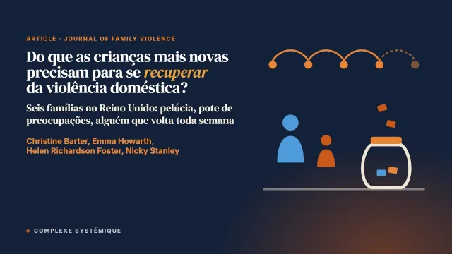 Do que as crianças mais novas precisam para se recuperar da violência doméstica? Resultados de estudos de caso familiares qualitativos aprofundados