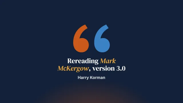 Reflections on Mark McKergow’s Paper, Version 3.0