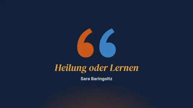 Kognitive Therapie: Heilung oder Lernen?